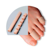 Трубочка силиконовая для пальцев стопы с тканевым покрытием 170С